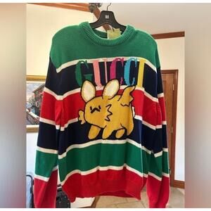 Men’s Gucci cotton/wool Cable knit sweater size large made in Italy NWT